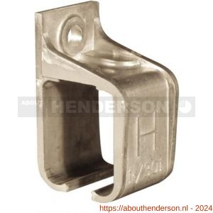 Henderson 1A/301 schuifdeurbeslag 301(H) raildrager wand open aluminium voor rail 301(H) - Y20301071 - afbeelding 1