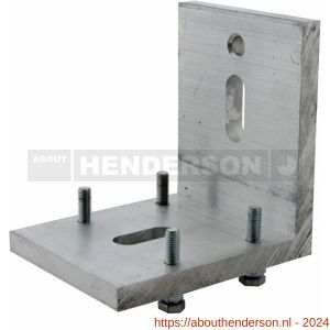 Henderson 1A/550B schuifdeurbeslag Flexirol raidrager wand aluminium instelbaar voor rail 550 - Y20300726 - afbeelding 1