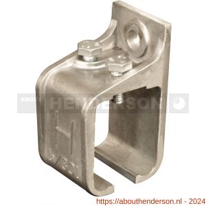 Henderson 1AX/301 schuifdeurbeslag 301(H) verbindings raildrager wand aluminium voor rail 301(H) - Y20301063 - afbeelding 1