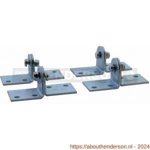 Henderson 219/4 schuifdeurbeslag Single Top-Double Top gordingbeugel set 4 stuks - Y20300590 - afbeelding 1