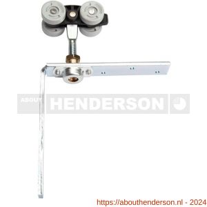 Henderson 21B/4 vouwdeurbeslag Pacer vouw hangrol met hoekbeugel voor rail 600AN - Y20300798 - afbeelding 1