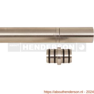 Henderson 25X koppelstuk RVS voor RVS ronde buis 25 mm - Y20300899 - afbeelding 1