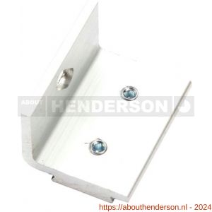 Henderson 281AX schuifdeurbeslag 280-Husky raildrager wand aluminium eind- of verbinding per stuk voor rail 280A(N) - Y20300731 - afbeelding 1