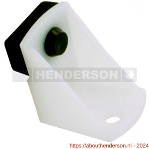 Henderson 28P schuifdeurbeslag deurstop kunststof - Y20301056 - afbeelding 1