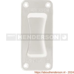 Henderson 414W schuifdeurbeslag inlaatkom enkel aluminium wit - Y20301153 - afbeelding 1