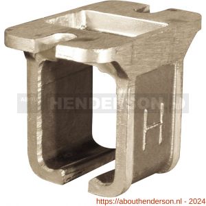 Henderson 4A/301 schuifdeurbeslag 301(H) raildrager plafond open aluminium voor rail 301(H) - Y20301078 - afbeelding 1