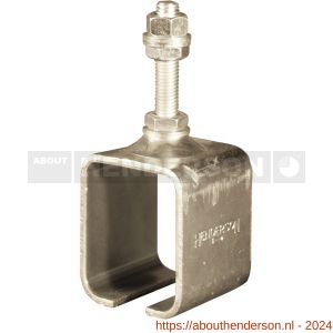 Henderson 4R/301S schuifdeurbeslag 301(H) raildrager plafond open staal voor rail 301(H) - Y20301069 - afbeelding 1