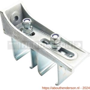 Henderson 5/13 schuifdeurbeslag Sterling 800-2000 dubbele raildrager wand voor rail 13 - Y20300697 - afbeelding 1