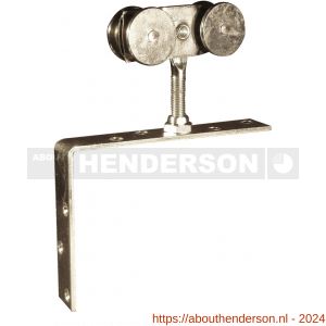 Henderson 52A/S schuifdeurbeslag 301(H) hangrol met hoekstrip - Y20300459 - afbeelding 1