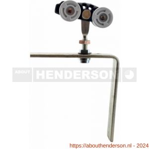 Henderson 52B schuifdeurbeslag Pacer hangrol met hoekbeugel voor rail 600AN - Y20300460 - afbeelding 1