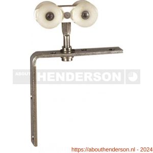 Henderson 52K/N schuifdeurbeslag 290 hangrol met hoekstrip voor rail 290 - Y20300462 - afbeelding 1