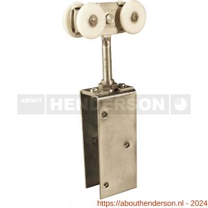 Henderson 53A/N schuifdeurbeslag 301(H) hangrol met platen voor rail 301(H) - Y20301021 - afbeelding 1