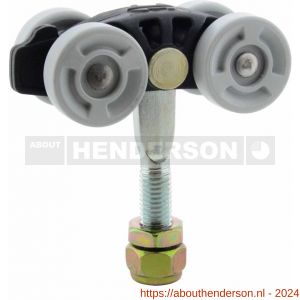 Henderson 56B schuifdeurbeslag Pacer hangrol met draadeind voor rail 600AN - Y20300506 - afbeelding 1