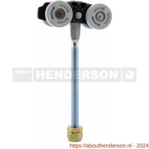 Henderson 56BX schuifdeurbeslag Pacer hangrol met verlengd draadeind voor rail 600AN - Y20300507 - afbeelding 1