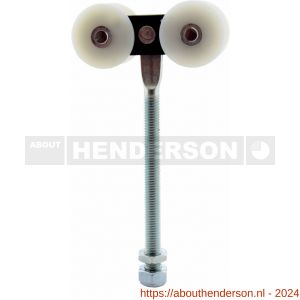 Henderson 56KXN/200 schuifdeurbeslag 290 hangrol met verlengd draadeind en gelagerd voor rail 290 - Y20300521 - afbeelding 1