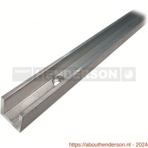 Henderson 81X/1800 schuifdeurbeslag Loretto U-profiel geleiderail aluminium 1800 mm - Y20300364 - afbeelding 1