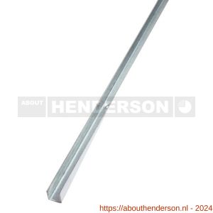 Henderson 93S/1800 schuifdeurbeslag ondergeleiderail U-profiel 1800 mm verzinkt staal - Y20301013 - afbeelding 1