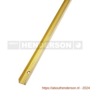 Henderson 94/3000 schuifdeurbeslag ondergeleiderail U-profiel 3000 mm messing - Y20300361 - afbeelding 1