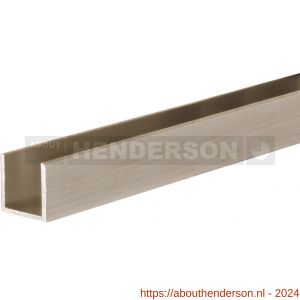 Henderson 94X/2000 schuifdeurbeslag ondergeleiderail U-profiel 2000 mm aluminium - Y20300403 - afbeelding 1