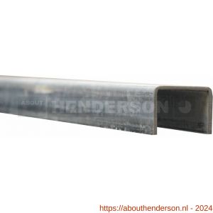 Henderson 99/2000 schuifdeurbeslag Sterling 350-800 bovengeleiderail U-profiel 2000 mm verzinkt staal - Y20300417 - afbeelding 1