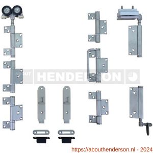 Henderson RF50K2 vouwdeurbeslag houten vouwdeuren Roomflex kit 2 3.0 voor drie deuren 50 kg - Y20300953 - afbeelding 1