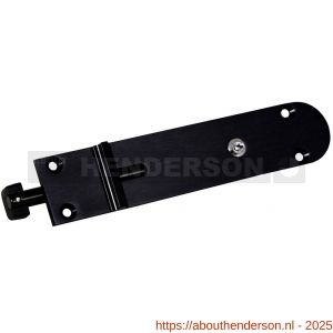 Henderson SF190IBLB vouwdeurbeslag Securefold kantschuif binnen onder 190 mm met slot zwart - Y20300016 - afbeelding 1