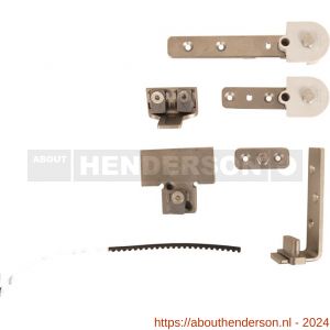 Henderson TEL120/2 schuifdeurbeslag telescopisch set voor twee deuren 120 kg - Y20300612 - afbeelding 1