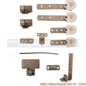 Henderson TEL120/3 schuifdeurbeslag telescopisch set voor drie deuren 120 kg - Y20300613 - afbeelding 1