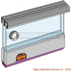 Henderson schuifdeurbeslag Zenith Z12/2 verpakte set 1200 mm - Y20301230 - afbeelding 1