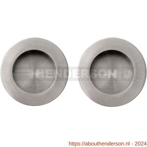 Henderson schuifdeurbeslag accessoires 385/SS inlaatkom rond set 2 stuks 50 mm RVS - Y20301249 - afbeelding 1