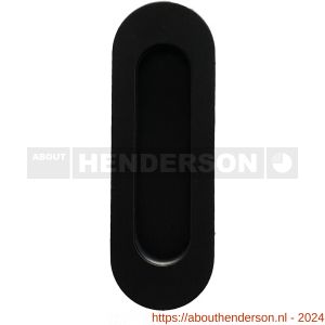 Henderson schuifdeurbeslag accessoires 500/B schuifdeurkom ovaal 120x40 mm zwart - Y20301244 - afbeelding 1