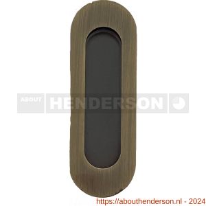 Henderson schuifdeurbeslag accessoires 500/PB schuifdeurkom ovaal 120x40 mm brons - Y20301245 - afbeelding 1