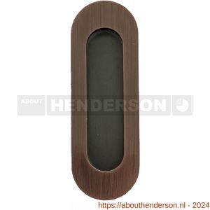 Henderson schuifdeurbeslag accessoires 500/RC schuifdeurkom ovaal 120x40 mm koper - Y20301246 - afbeelding 1