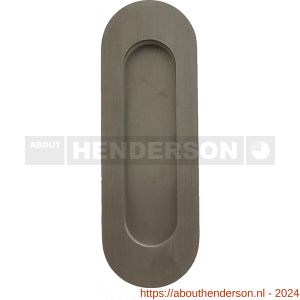 Henderson schuifdeurbeslag accessoires 500/SS schuifdeurkom ovaal 120x40 mm RVS - Y20301243 - afbeelding 1