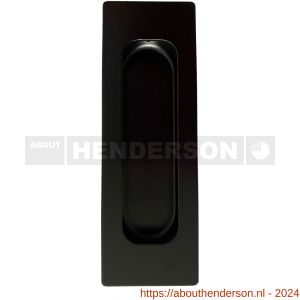 Henderson schuifdeurbeslag accessoires 501/B schuifdeurkom rechthoek 120x40 mm zwart - Y20301248 - afbeelding 1