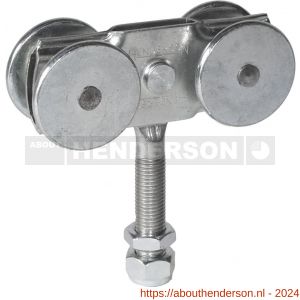 Henderson 56A/S schuifdeurbeslag 301(H) hangrol met draadeind voor rail 301(H) - Y20301027 - afbeelding 1