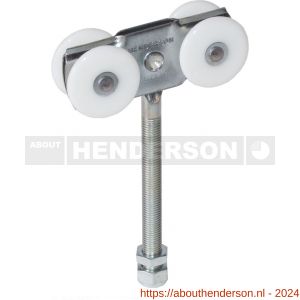 Henderson 56AX/N schuifdeurbeslag 301(H) hangrol met verlengd draadeind voor rail 301(H) - Y20300505 - afbeelding 1