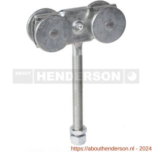 Henderson 56AX/S schuifdeurbeslag 301(H) hangrol met verlengd draadeind voor rail 301(H) - Y20300504 - afbeelding 1