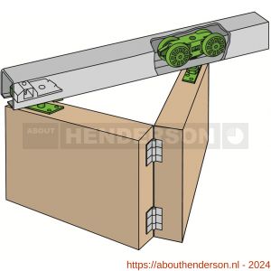 Henderson HF25/12 verpakte Husky Folding vouwdeurbeslag set 1200 mm staal 25 kg - Y20300848 - afbeelding 1