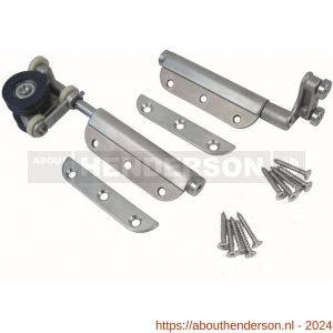 Henderson SF2LS vouwdeurbeslag Securefold eindhangrol set links satin 100 kg - Y20300938 - afbeelding 1