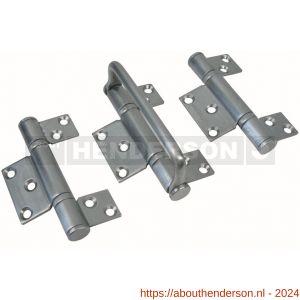 Henderson SF3S vouwdeurbeslag Securefold scharnierset hendel satin - Y20300864 - afbeelding 1