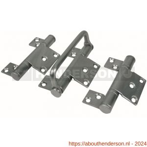 Henderson SF7S vouwdeurbeslag Securefold scharnierset hendel offset satin - Y20300872 - afbeelding 1