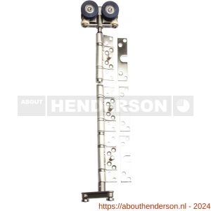 Henderson SFU4S vouwdeurbeslag Securefold Ultra middenhangrol set satin - Y20300943 - afbeelding 1