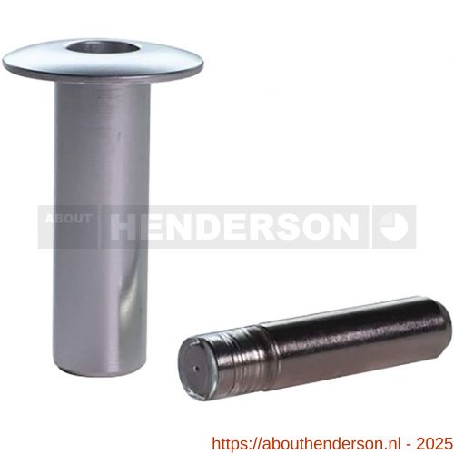 Henderson FSW/S Fantom automatische draaideur deurstop satin - Y20301180 - afbeelding 1