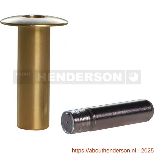 Henderson FSL/PB Fantom automatische schuifdeur deurstop messing mat - Y20301178 - afbeelding 1