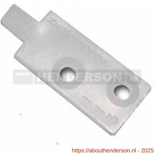 Henderson 113/81X schuifdeurbeslag Loretto geleider kunststof wit voor rail 81X - Y20300571 - afbeelding 1