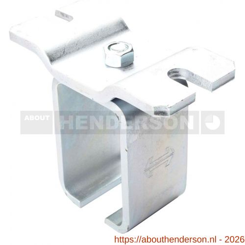 Henderson 3/307/S schuifdeurbeslag 307 raildrager plafond open staal voor rail 307 - Y20300663 - afbeelding 1