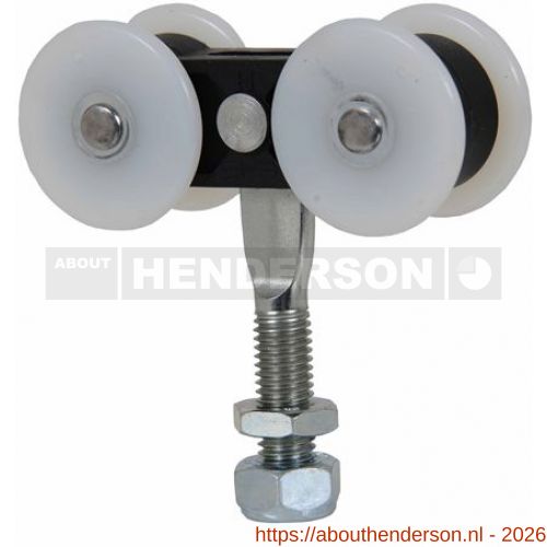 Henderson 56K/N200 schuifdeurbeslag 290 hangrol met draadeind en gelagerd voor rail 290 - Y20300516 - afbeelding 1