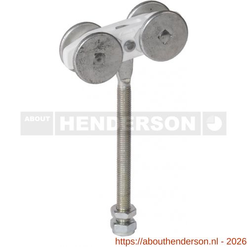 Henderson 56KX/S schuifdeurbeslag 290 hangrol met verlengd draadeind voor rail 290 - Y20300520 - afbeelding 1