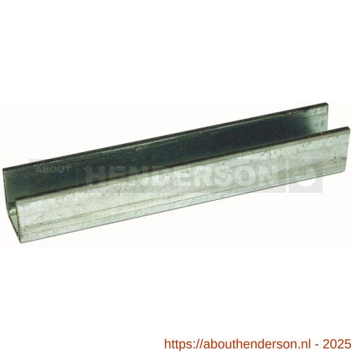 Henderson 89/2500 schuifdeurbeslag ondergeleiderail U-profiel 2500 mm verzinkt staal - Y20301011 - afbeelding 1